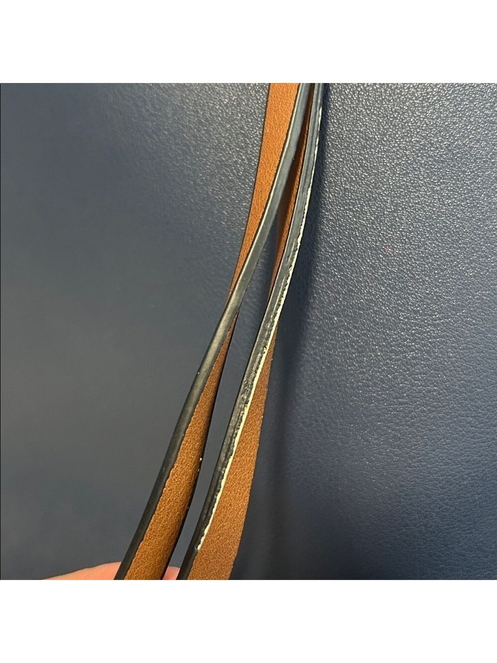 Louenhide Navy Brown Crossbody Bag - Picture 14 of 15